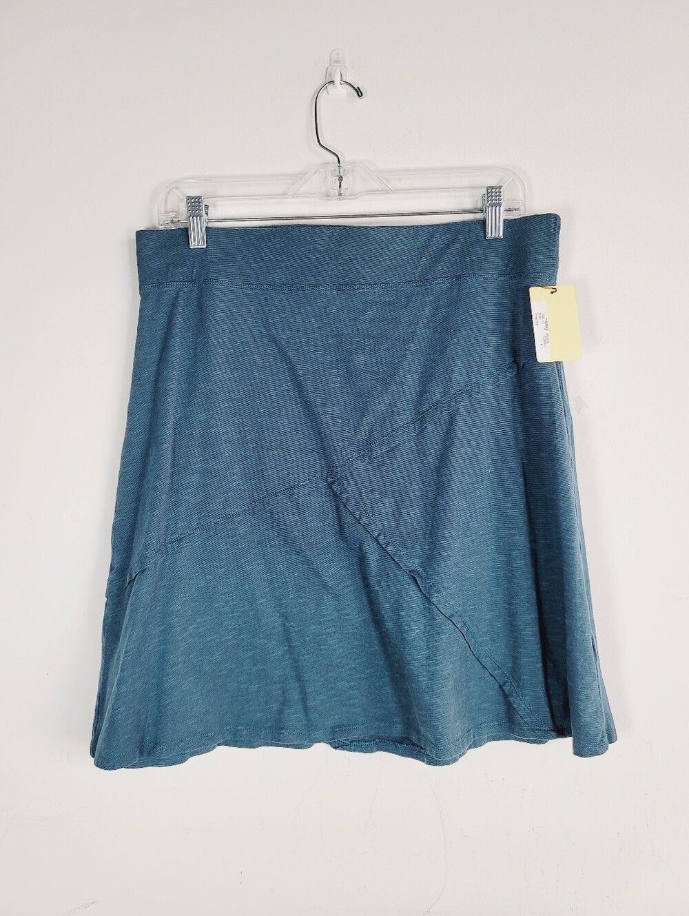 Toad&Co Teal A-Line Knit Skirt, Size Large